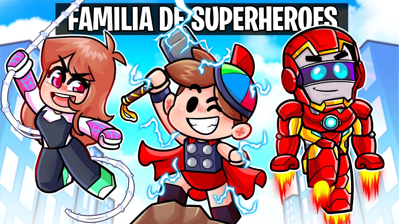 Creamos una Familia de SUPERHEROES! 😄 Thor, Iron Man, Chica Araña 😳