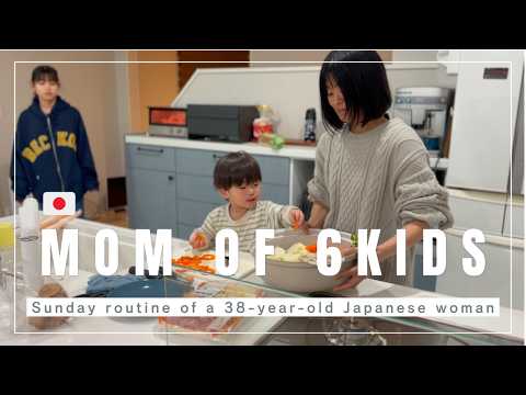 【Daily life in Japan】Mom of 6 kids | Sunday Routine | 38 years old mom's real life |