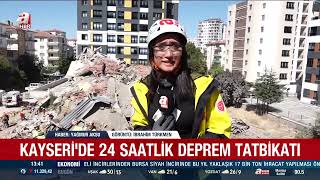 KAYSERİ'DE DEPREM TATBİKATI - YAĞMUR AKSU