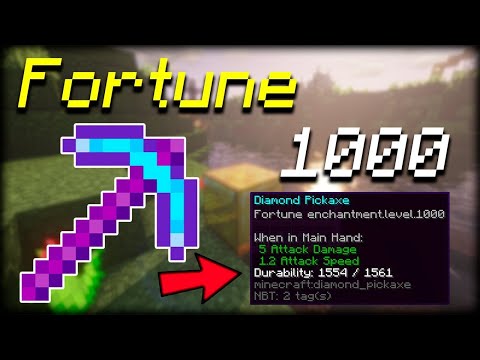 Spooky Gamer - Minecraft how to get 1000 enchantment level fortune pickaxe