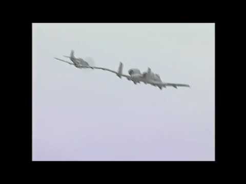 A-10 Warthog and P-51 Mustang Heritage Flight