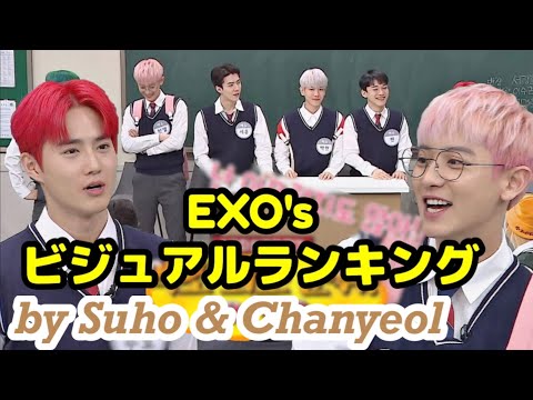 【EXO】ビジュアルランキング [日本語字幕 知ってるお兄さん]
