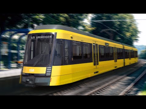 Mockup der neuen SSB-Stadtbahn S-DT 8.16
