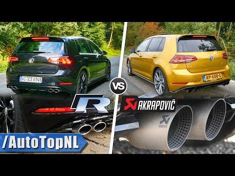 VW GOLF R 2019 Sound AKRAPOVIC vs STOCK Exhaust by AutoTopNL