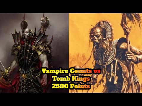 🦇 Vampire Counts vs 💀Tomb Kings - 8th Edition Warhammer Fantasy Battle Report