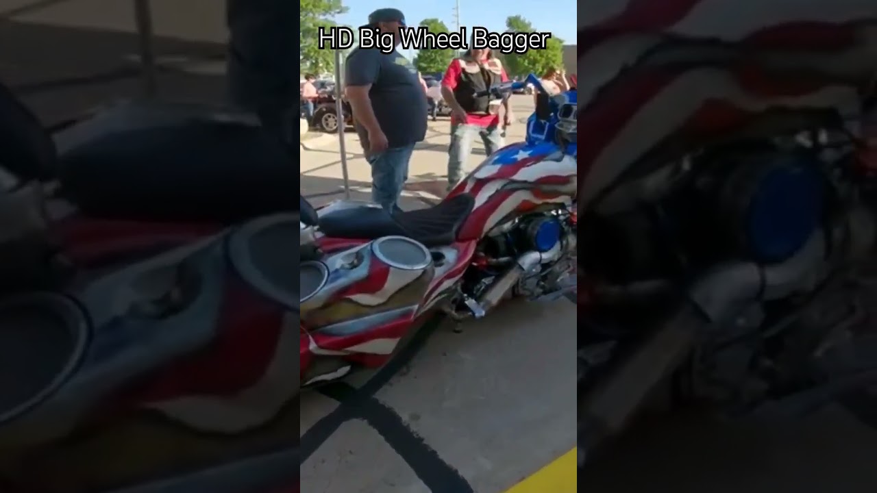 Harley Davidson Big Wheel Bagger #shorts #harleydavidson  #motorcycle #bagger