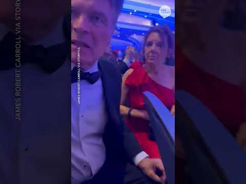 Video from stage shows Trump, Vance get rushed offstage at press dinner