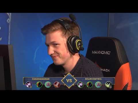 HCT Dreamhack Winter: Zananananan vs BoarControl - Hearthstone Sweden Grand Prix 2018 | Day1 SwissR2