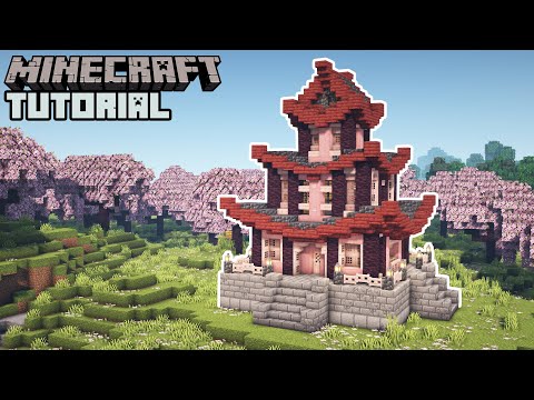 Minecraft 1.20 - Cherry Blossom Temple Tutorial (How to Build)