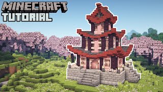 Minecraft 1.20 - Cherry Blossom Temple Tutorial (How to Build)