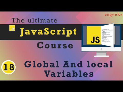 JavaScript Tutorial 18 Global And local Variables