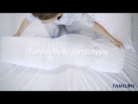 Katso video Body-vartalotyyny