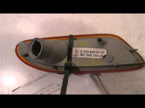 2002 Mercedes C230 LH BUMPER LAMP A2038200721 - mbiparts.com Used OEM Mercedes Parts - Disman... OEM