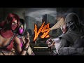 MK9 Tag Online Skarlet Mileena VS Noob Raiden