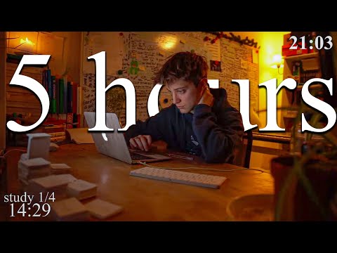 LIVE | 5-HOUR study with me 📚⛈️ rain sounds & pomodoro timer 60 & 10