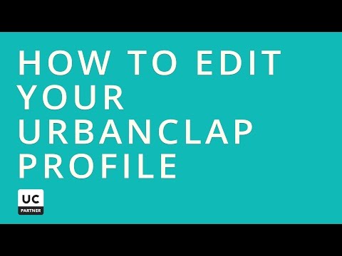 Part of a video titled How To Edit Your Urban Company Profile - YouTube