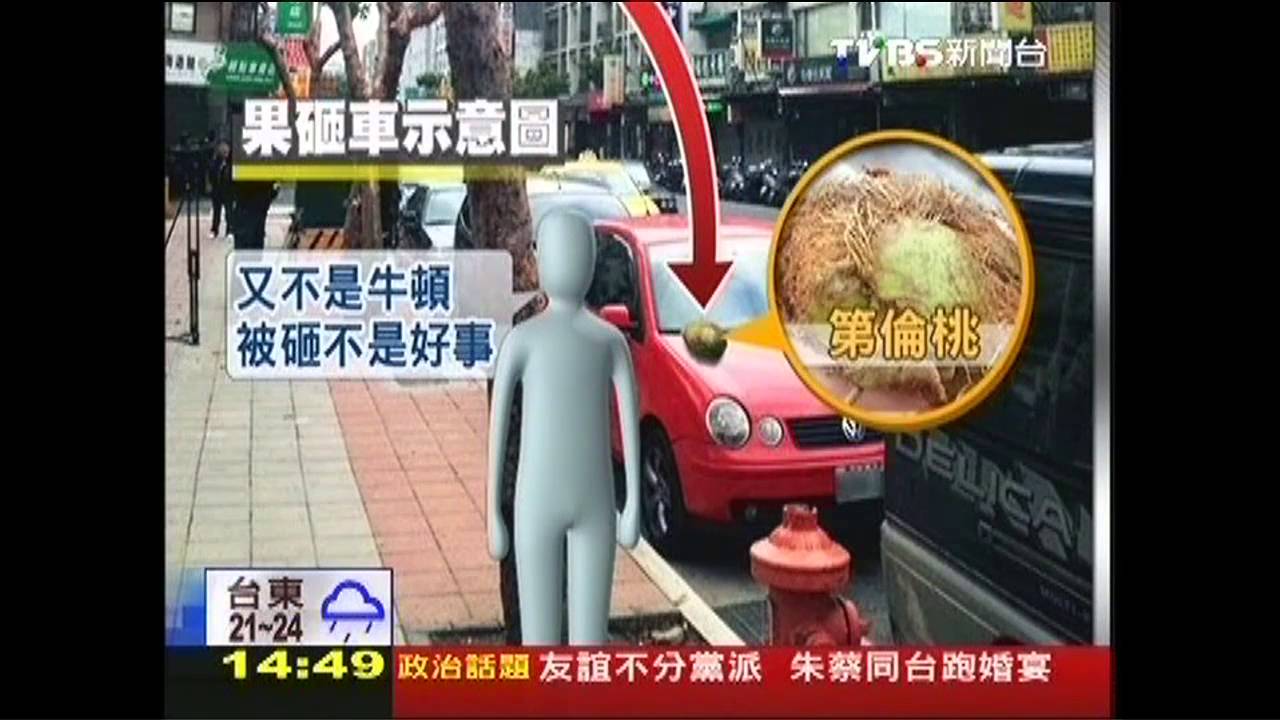 我不是牛頓!果實砸凹車 車主索國賠