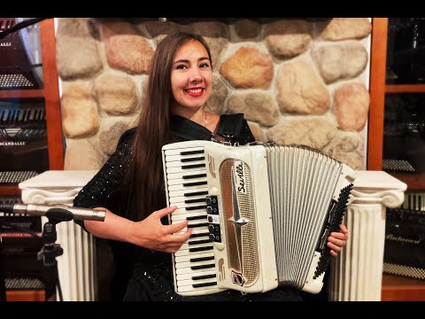 7528 - Ivory Gretsch LaTosca Seville Piano Accordion LM 41 120 image 2