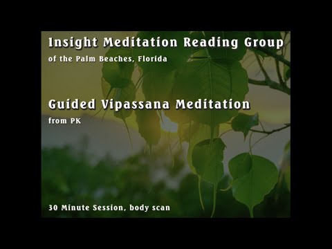 Guided Vipassana Insight Meditation, Body Scan - 30 min