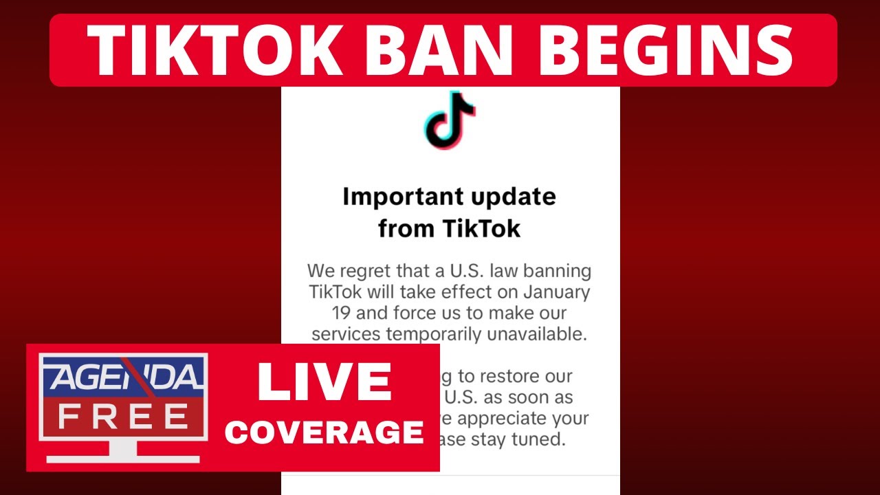 TikTok Ban Begins - LIVE Countdown Coverage & Breaking News Shutdown Updates