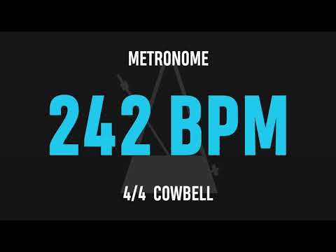 242 BPM 4/4 - Best Metronome (Cowbell)