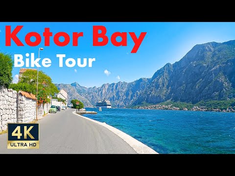 Bay of Kotor Montenegro 🇲🇪 4K Scenic Bike Tour 2022