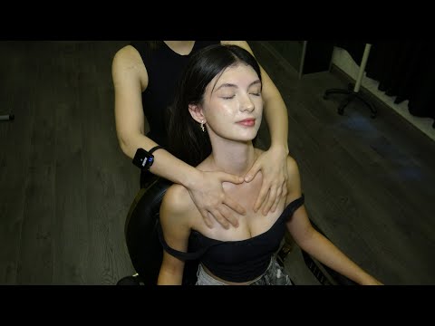 LADY TUGBA'S EFFECTIVE TREATMENT FOR LADY + CRACKS + ASMR head,face,chest,belly,foot,back massage