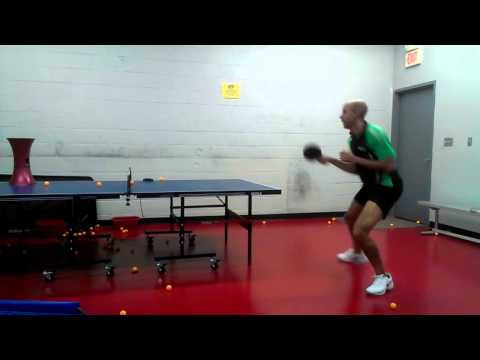 Random footwork: forehand & backhand loop