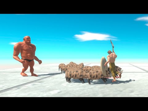 HILL GIANT & WILD BOAR ARMY vs EVERY UNIT   Animal Revolt Battle Simulator