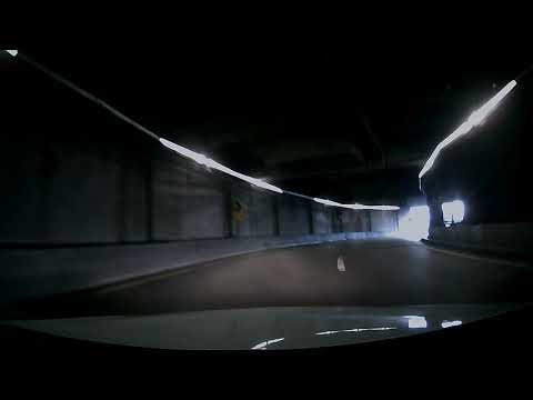 Driving into Boston, Massachusetts via I-90 West (Mass Turnpike)