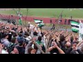 videó: Pyro a stadion kandeláberén