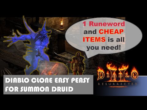 For Begginers Budget Druid Build in Diablo Clone (Boss Fight)  | Diablo 2 Resurrected Ladder