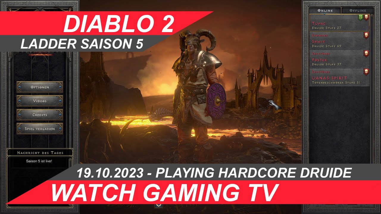 #diablo2resurrected Druide Ladder Saison5 Hardcore PART09 #GAMEPLAYS #DEUTSCH