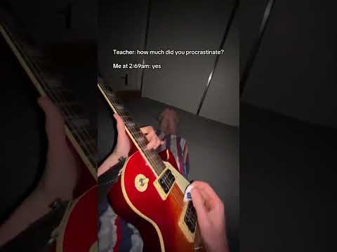 Bro had 5 assignments due😭 #electricguitar #fyp #guitar