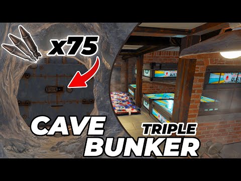 THE MOST OVERPOWERED CAVE BASE DESIGN IN RUST! (TRIPLE BUNKER)