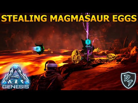 Stealing Magmasaur Eggs - Ark Survival Evolved Genesis - Episode 17