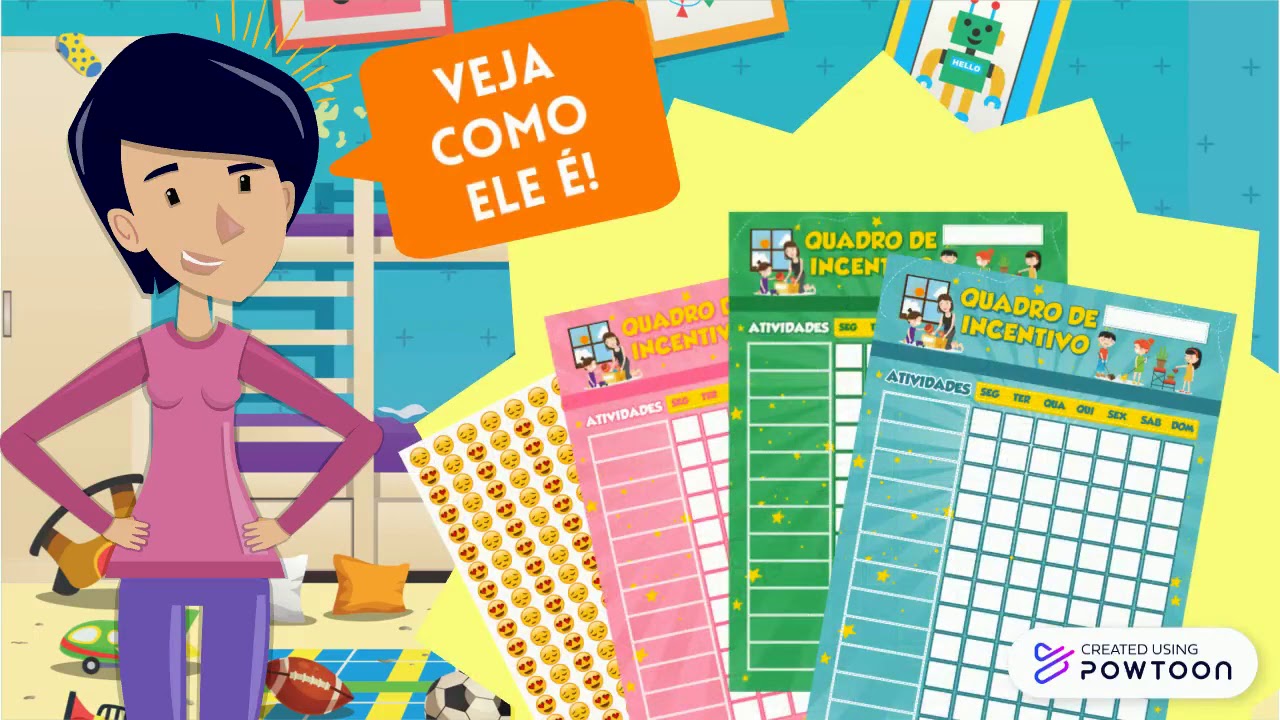 😍 QUADRO DE INCENTIVO PARA IMPRIMIR! REGRAS/ROTINA E COMPORTAMENTO 😍