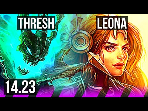 THRESH & Jinx vs LEONA & Jhin (SUP) | BR Challenger | 14.23