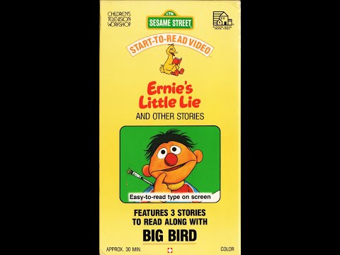 Sesame Street Start-To-Read Video: Ernie's little Lie and Other Stories (1991) VHS