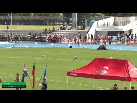 Girls U14 200m Hurdles Timed Final 2: 2022/23 State Track and Field Championships