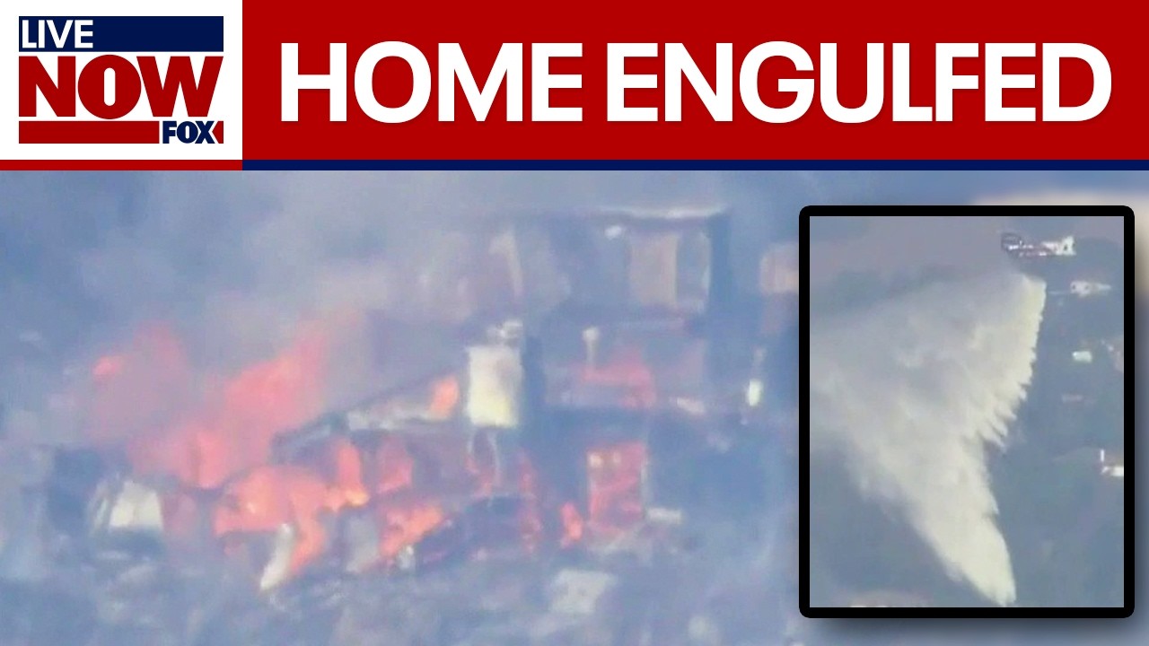 Homeowner Speaks to FOX 11 as fire engulfs home in Los Angeles