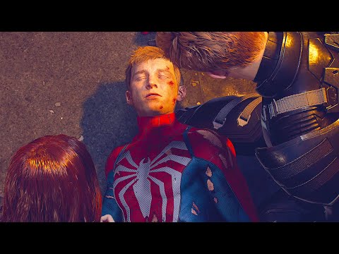 Spider-Man 2 - Spider-Man Dies Almost and Transforms Into Spider-Venom Scene | Marvel's Spider-Man 2