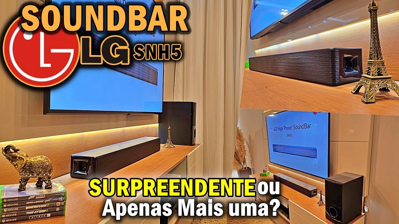 Miniatura da avaliação em vídeo de Soundbar LG SH5A 600W (4.1 canais)