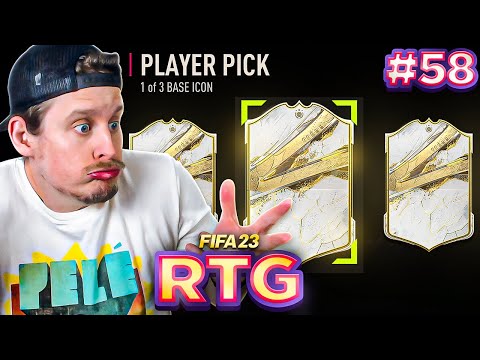 My RTG Base Icon Player Pick went BRAZZYY!! FIFA 23 RTG #58