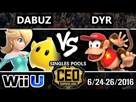 CEO 2016 Smash 4 - dT | Dabuz (Rosalina) Vs. MVG | Dyr (Diddy Kong)  SSB4 Tournament - Smash Wii U