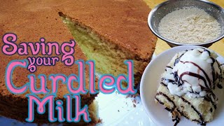Sour Milk Cake | Saving your CURDLED MILK