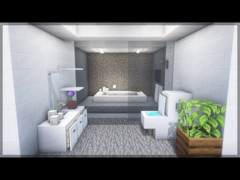 ⚒️ Minecraft : How to Make a Modern Bathroom