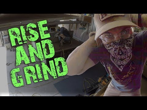 M101 Trailer Build E2 - Grinding Away 50 Years of OLD Paint