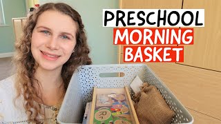 *NEW* What's In Our Morning Basket? // Letter Recognition, Counting, Bible Time for Preschoolers