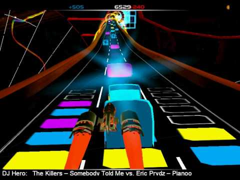 AudioSurf With Dj Hero's Somebody Told me vs. Pjanoo